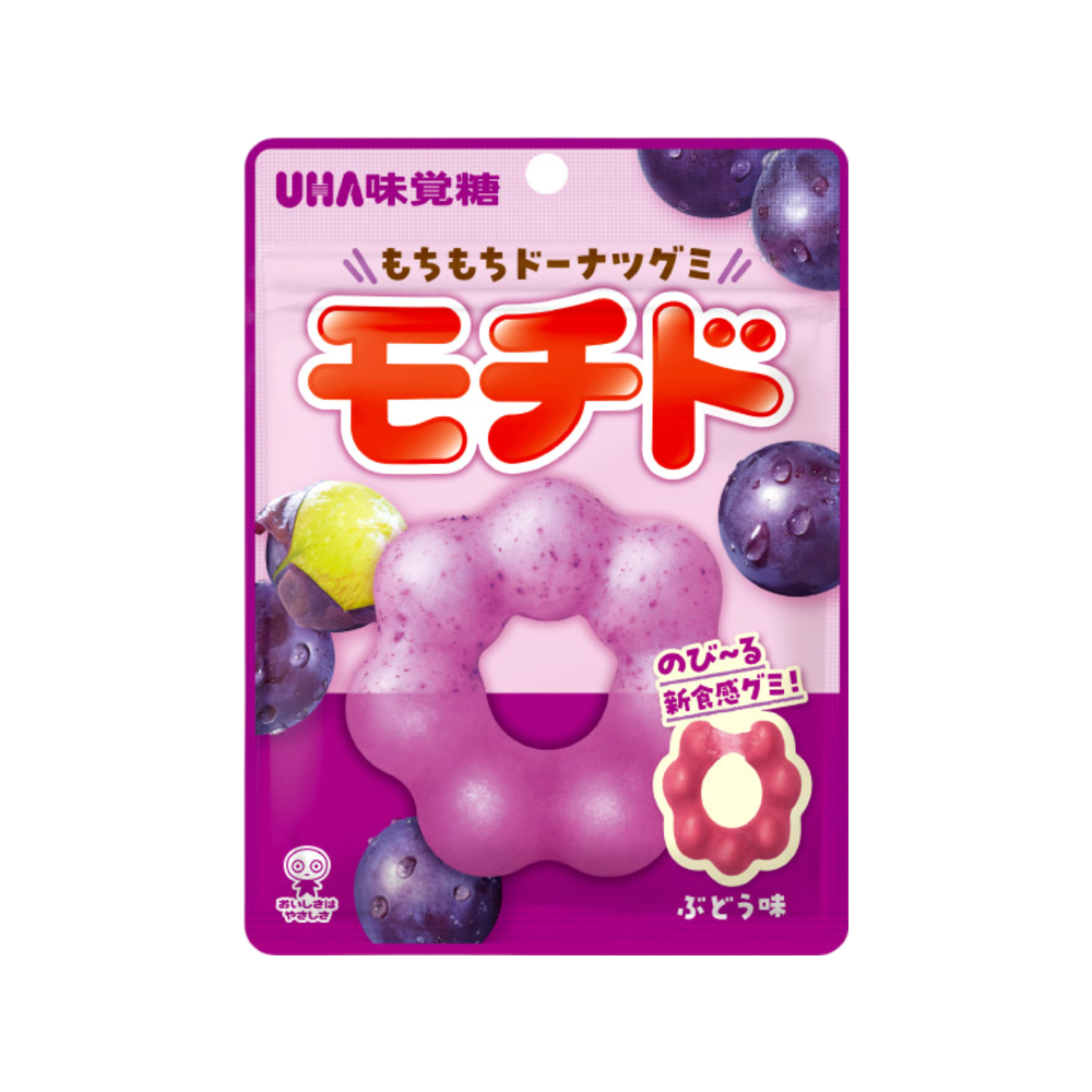 UHA 미각당 모찌도 포도맛 구미 도넛모양 젤리 일본 40g
