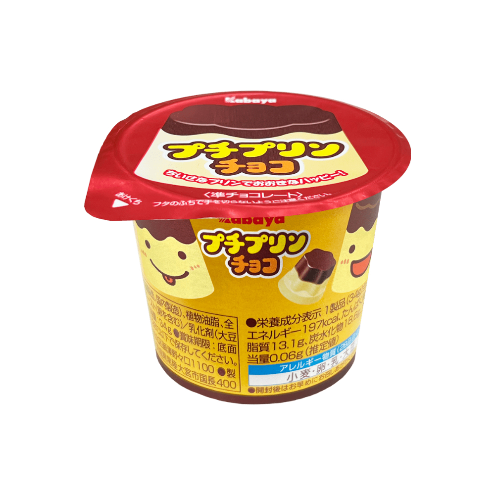 카바야 쁘띠 푸치 푸딩 초코 34g 일본 간식
